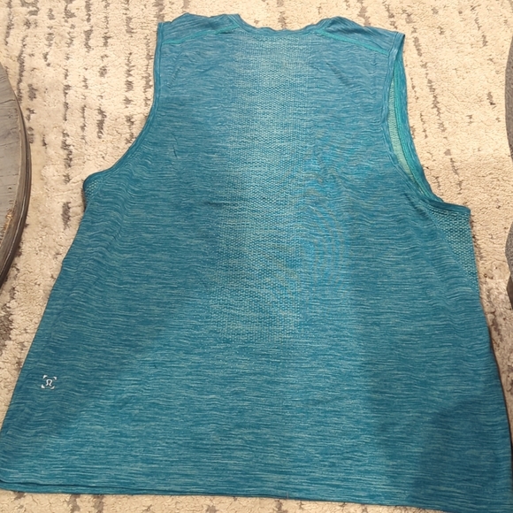 Lululemon Metal Vent Tech Muscle Tank Tropix Green / Shark Teal - Picture 8 of 10